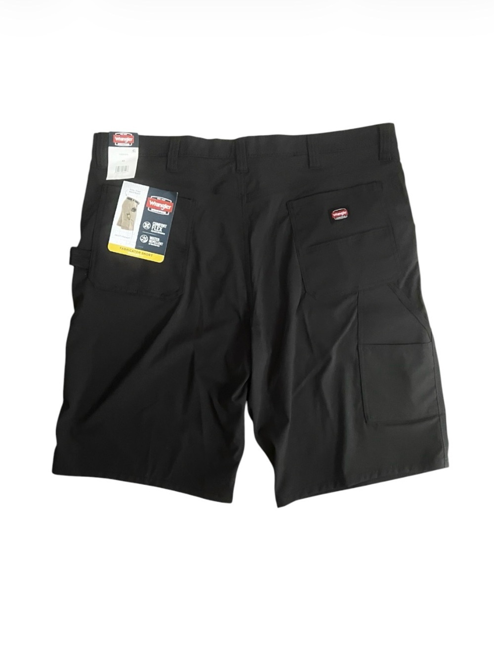 Wrangler Workwear Black Fabricator Performance Shorts Men’s Size 40 Stretch New